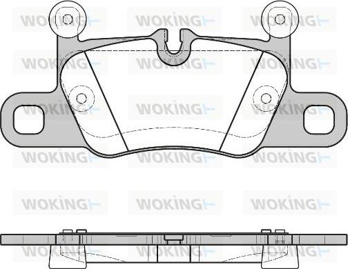 Woking P16143.00 - Тормозные колодки, дисковые, комплект autospares.lv