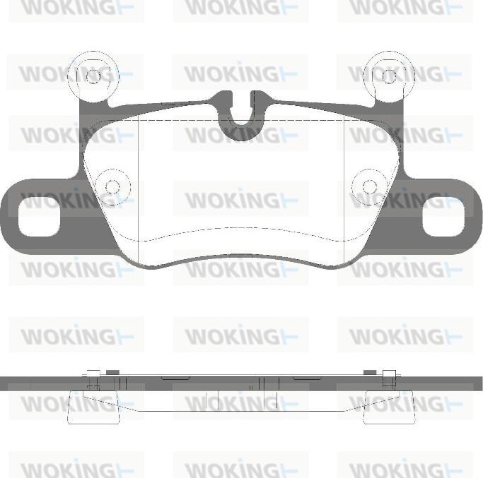 Woking P16143.30 - Тормозные колодки, дисковые, комплект autospares.lv