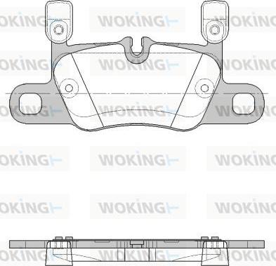 Woking P16143.20 - Тормозные колодки, дисковые, комплект autospares.lv