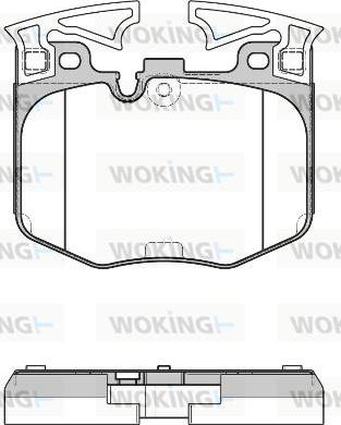 Woking P16113.00 - Тормозные колодки, дисковые, комплект autospares.lv