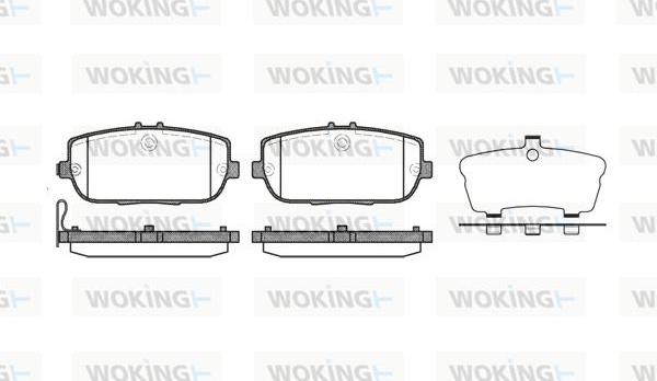 Woking P10903.01 - Тормозные колодки, дисковые, комплект autospares.lv