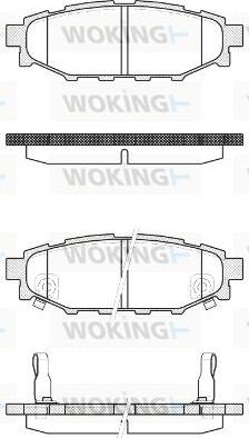 Woking P10363.22 - Тормозные колодки, дисковые, комплект autospares.lv