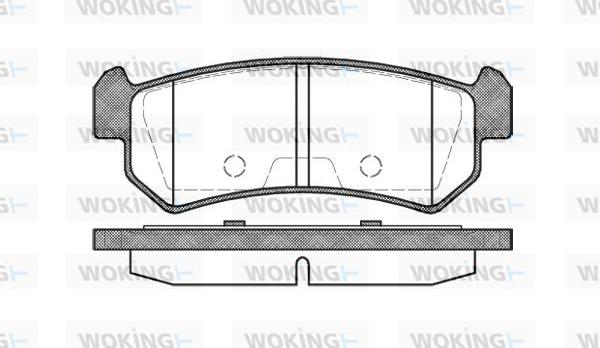 Woking P11483.00 - Тормозные колодки, дисковые, комплект autospares.lv