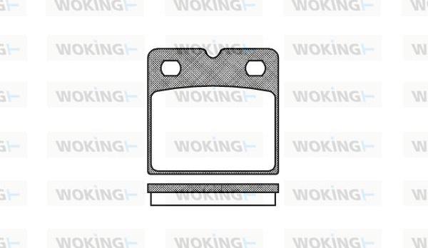 Woking P11673.00 - Тормозные колодки, дисковые, комплект autospares.lv