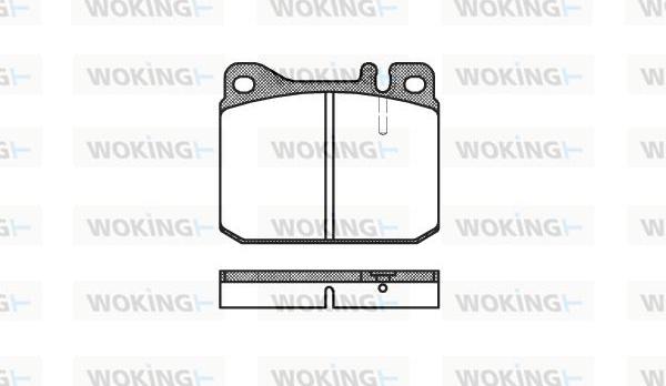 Woking P1103.20 - Тормозные колодки, дисковые, комплект autospares.lv