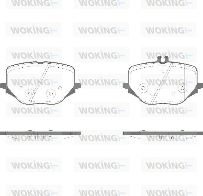 Woking P18503.10 - Тормозные колодки, дисковые, комплект autospares.lv