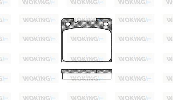 Woking P1393.30 - Тормозные колодки, дисковые, комплект autospares.lv