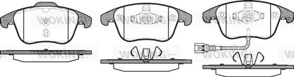 Woking P13193.21 - Тормозные колодки, дисковые, комплект autospares.lv