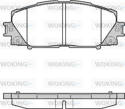 Woking P13243.10 - Тормозные колодки, дисковые, комплект autospares.lv