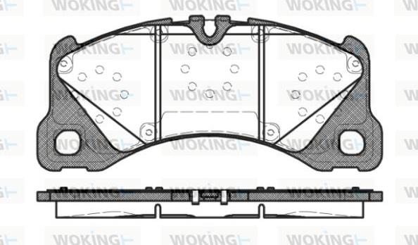 Woking P12453.40 - Тормозные колодки, дисковые, комплект autospares.lv