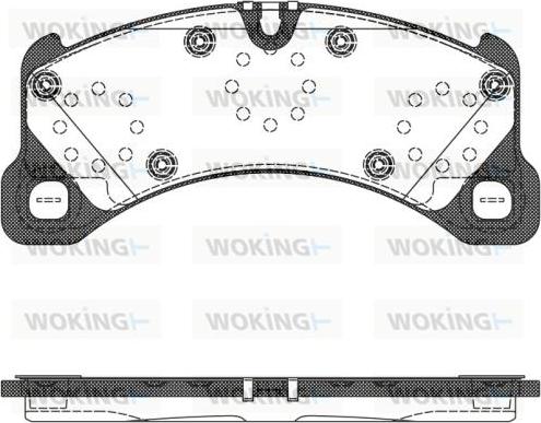 Woking P12453.50 - Тормозные колодки, дисковые, комплект autospares.lv