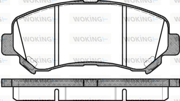 Woking P12183.00 - Тормозные колодки, дисковые, комплект autospares.lv