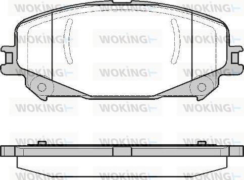 Woking P12183.30 - Тормозные колодки, дисковые, комплект autospares.lv