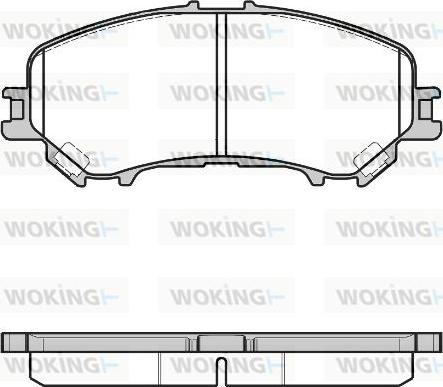 Woking P12183.22 - Тормозные колодки, дисковые, комплект autospares.lv