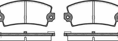 Woking P1213.36 - Тормозные колодки, дисковые, комплект autospares.lv