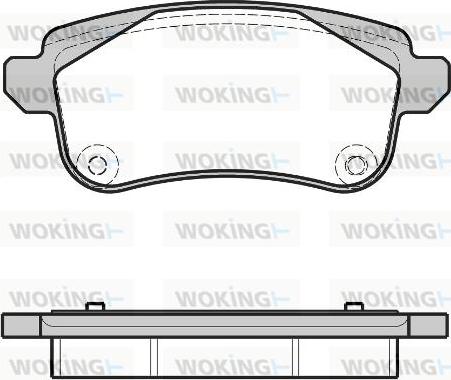 Woking P12873.30 - Тормозные колодки, дисковые, комплект autospares.lv