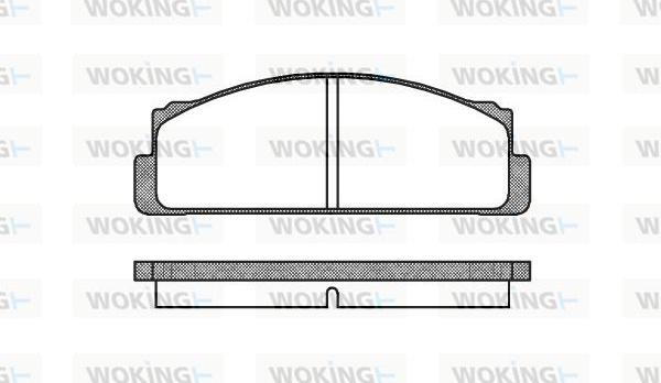 Woking P1223.20 - Тормозные колодки, дисковые, комплект autospares.lv