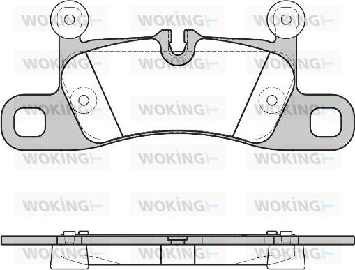 Woking P12793.40 - Тормозные колодки, дисковые, комплект autospares.lv