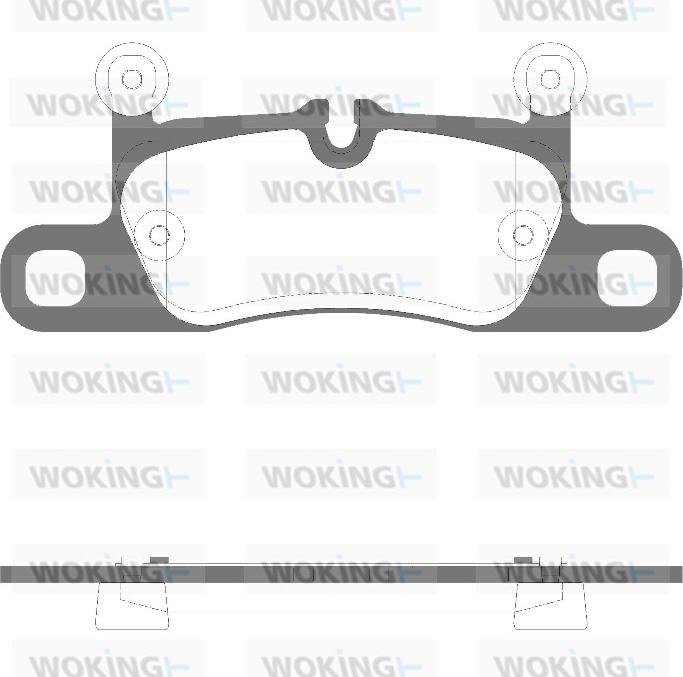 Woking P12793.15 - Тормозные колодки, дисковые, комплект autospares.lv