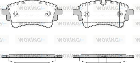 Woking P17693.10 - Тормозные колодки, дисковые, комплект autospares.lv