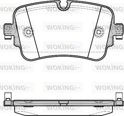 Woking P17683.08 - Тормозные колодки, дисковые, комплект autospares.lv