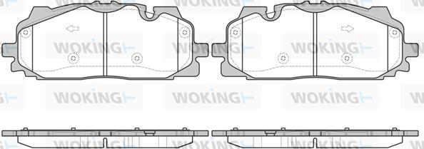 Woking P17673.00 - Тормозные колодки, дисковые, комплект autospares.lv