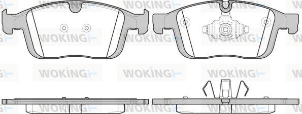 Woking P17893.00 - Тормозные колодки, дисковые, комплект autospares.lv