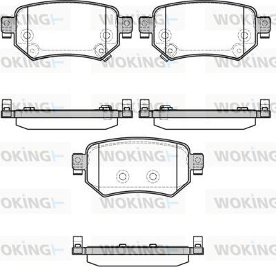 Woking P17823.02 - Тормозные колодки, дисковые, комплект autospares.lv