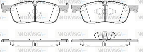 Woking P17333.00 - Тормозные колодки, дисковые, комплект autospares.lv