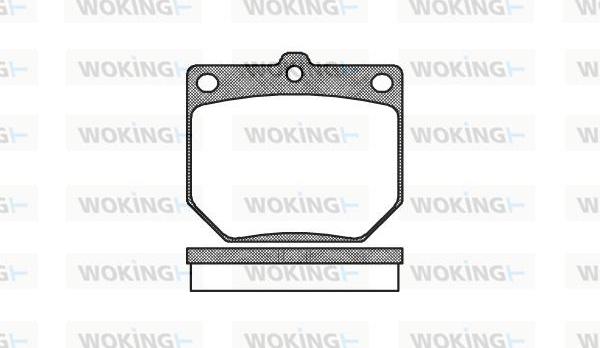 Woking P1773.20 - Тормозные колодки, дисковые, комплект autospares.lv