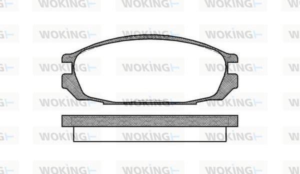 Woking P3923.00 - Тормозные колодки, дисковые, комплект autospares.lv