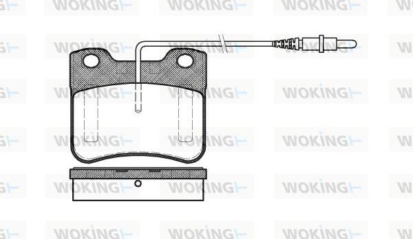 Woking P3473.24 - Тормозные колодки, дисковые, комплект autospares.lv