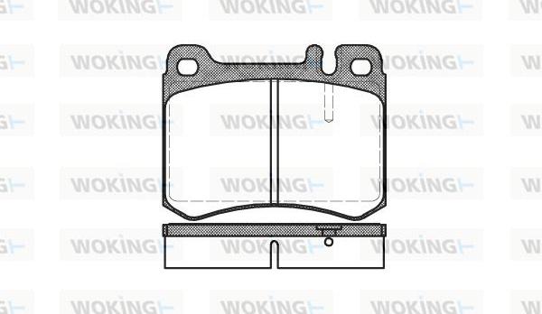 Woking P3603.00 - Тормозные колодки, дисковые, комплект autospares.lv