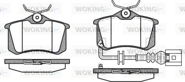 Woking P3633.41 - Тормозные колодки, дисковые, комплект autospares.lv