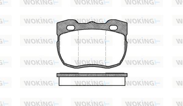 Woking P3673.00 - Тормозные колодки, дисковые, комплект autospares.lv