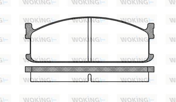 Woking P3043.00 - Тормозные колодки, дисковые, комплект autospares.lv