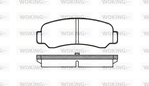 Woking P3003.00 - Тормозные колодки, дисковые, комплект autospares.lv