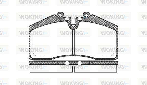 Woking P3883.00 - Тормозные колодки, дисковые, комплект autospares.lv