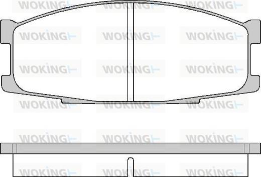 Woking P3833.00 - Тормозные колодки, дисковые, комплект autospares.lv