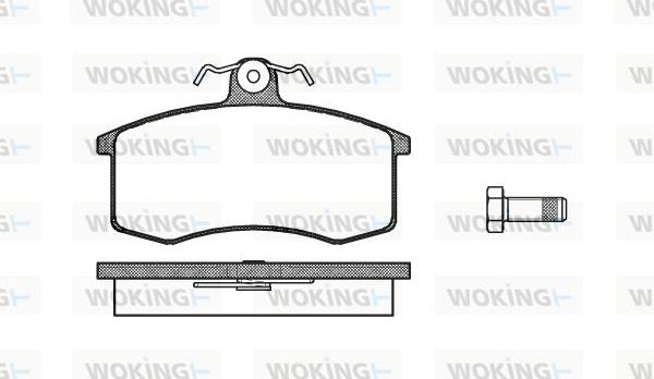 Woking P3213.00 - Тормозные колодки, дисковые, комплект autospares.lv