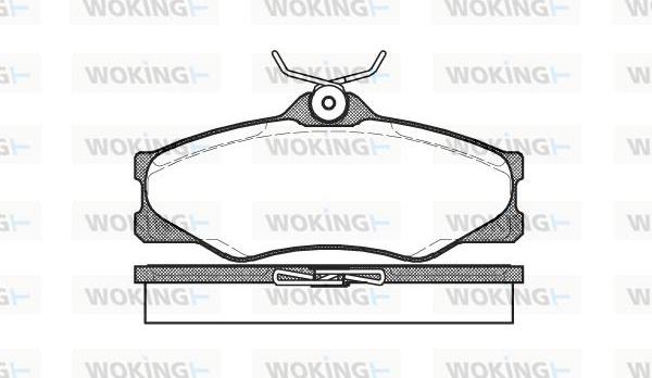 Woking P3233.00 - Тормозные колодки, дисковые, комплект autospares.lv