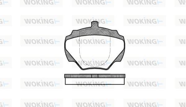 Woking P3223.00 - Тормозные колодки, дисковые, комплект autospares.lv