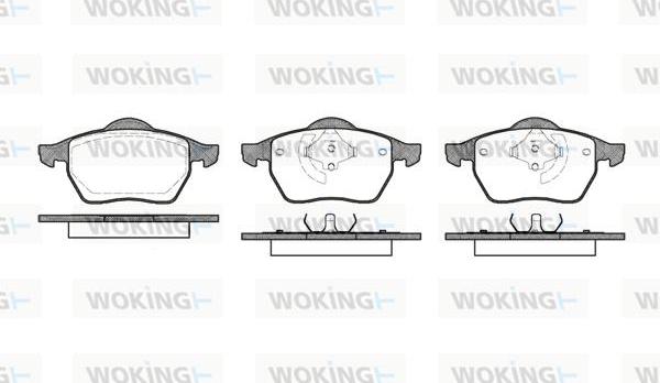 Woking P2903.40 - Тормозные колодки, дисковые, комплект autospares.lv