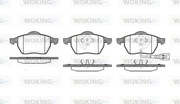 Woking P2903.41 - Тормозные колодки, дисковые, комплект autospares.lv