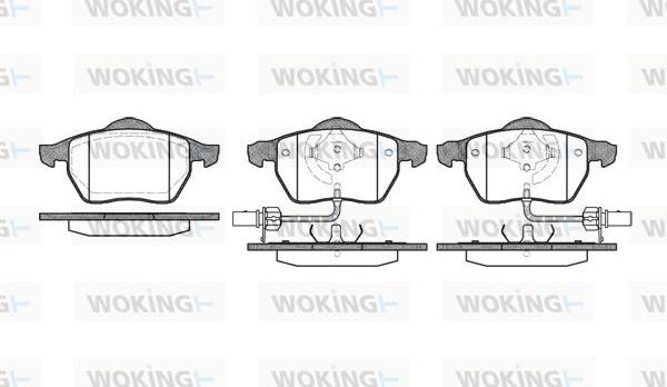 Woking P2903.52 - Тормозные колодки, дисковые, комплект autospares.lv