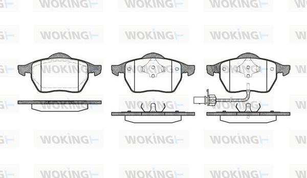 Woking P2903.11 - Тормозные колодки, дисковые, комплект autospares.lv