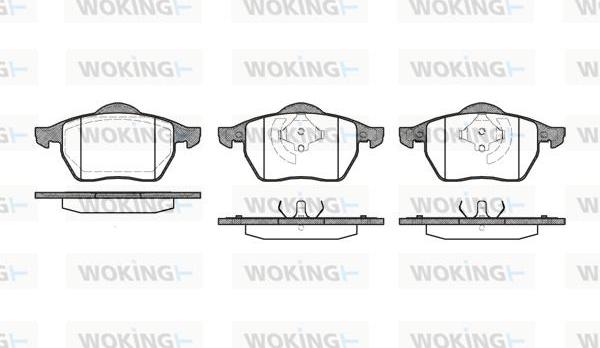 Woking P2903.20 - Тормозные колодки, дисковые, комплект autospares.lv