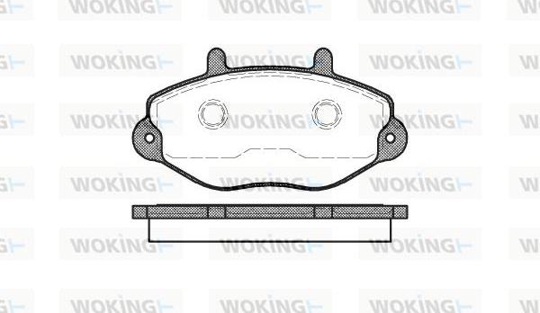 Woking P2923.00 - Тормозные колодки, дисковые, комплект autospares.lv