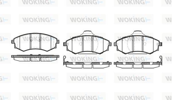 Woking P2183.92 - Тормозные колодки, дисковые, комплект autospares.lv