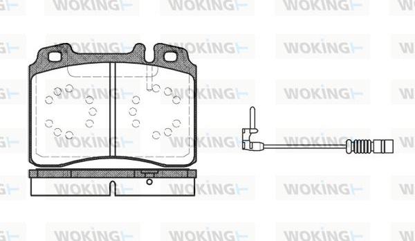 Woking P2793.12 - Тормозные колодки, дисковые, комплект autospares.lv